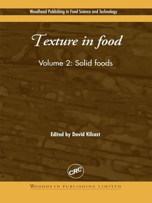 cover image of Texture in Food
